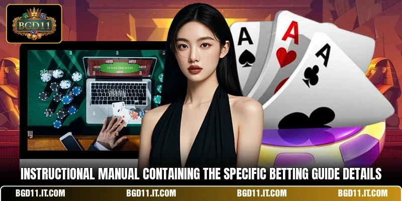 Instructional manual containing the specific betting guide details