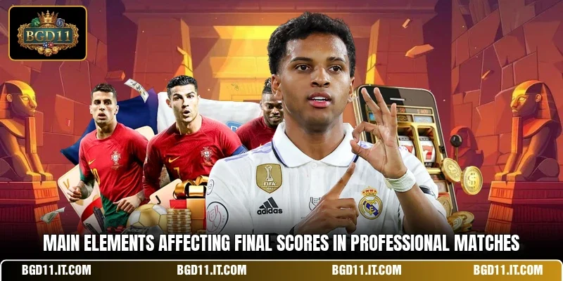 Main elements affecting final scores in professional matches
